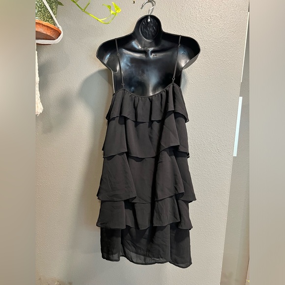 Madewell Ruffle Tier Cami Dress in
Black - Picture 6 of 11